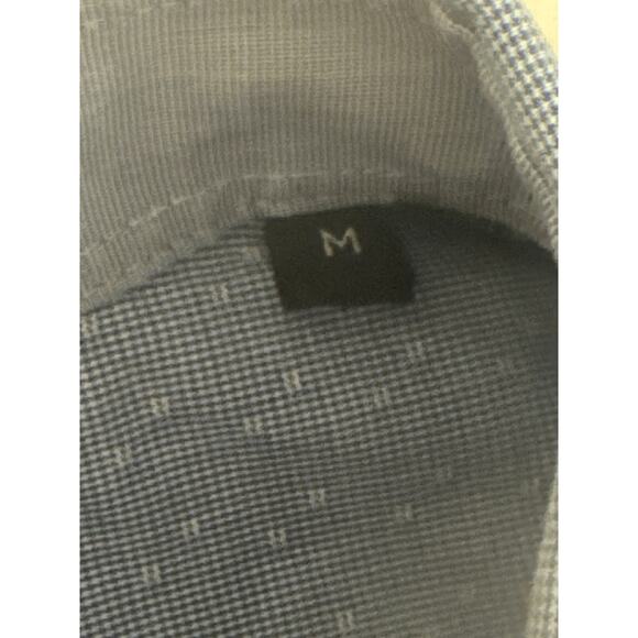 Boss HUGO Boss Men's Short Sleeve Button-Down Shirt Slim Fit Blue Medium - Picture 8 of 10